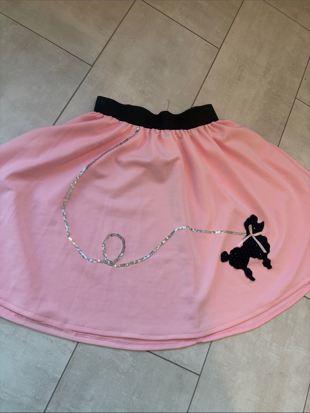 Pink Poodle skirt by spirit Halloween adult Large XL